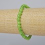 Bracelet 'Onyx' (artificial acrylic) Smooth beads, 6.5 mm diameter, 18 cm length, stretch