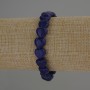 Lapis Lazuli Heart Bracelet, 10x10 mm Diameter, 18 cm Stretch