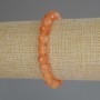 Mashan Nephrite Bracelet with Faceted Beads 8mm ±, Length 18 cm (Stretch)