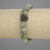 Serpentine Bracelet, Tumbled, diameter 10-12×10-11 mm, 5 mm ±, length 18 cm ±, stretch