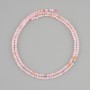 Morganite Beads - Faceted Round Bead, 2 mm Diameter, 39 cm Length