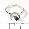 Price per pack / 10 pcs. 10 mm Round cup base for rings