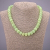 Onyx Stone Necklace, Smooth Rondel Beads, 12x9 mm Diameter, 45 cm Length